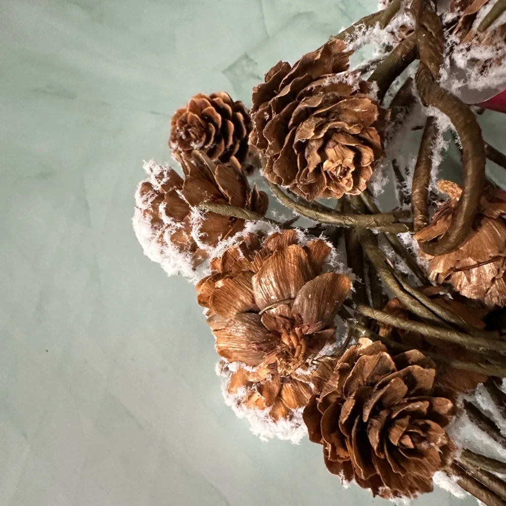 New Set of 2 Ashland Snowy Pinecone Garlands 5 ft Each | Christmas Rustic Decor